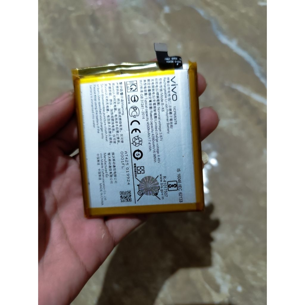 Baterai vivo v19 bekas normal