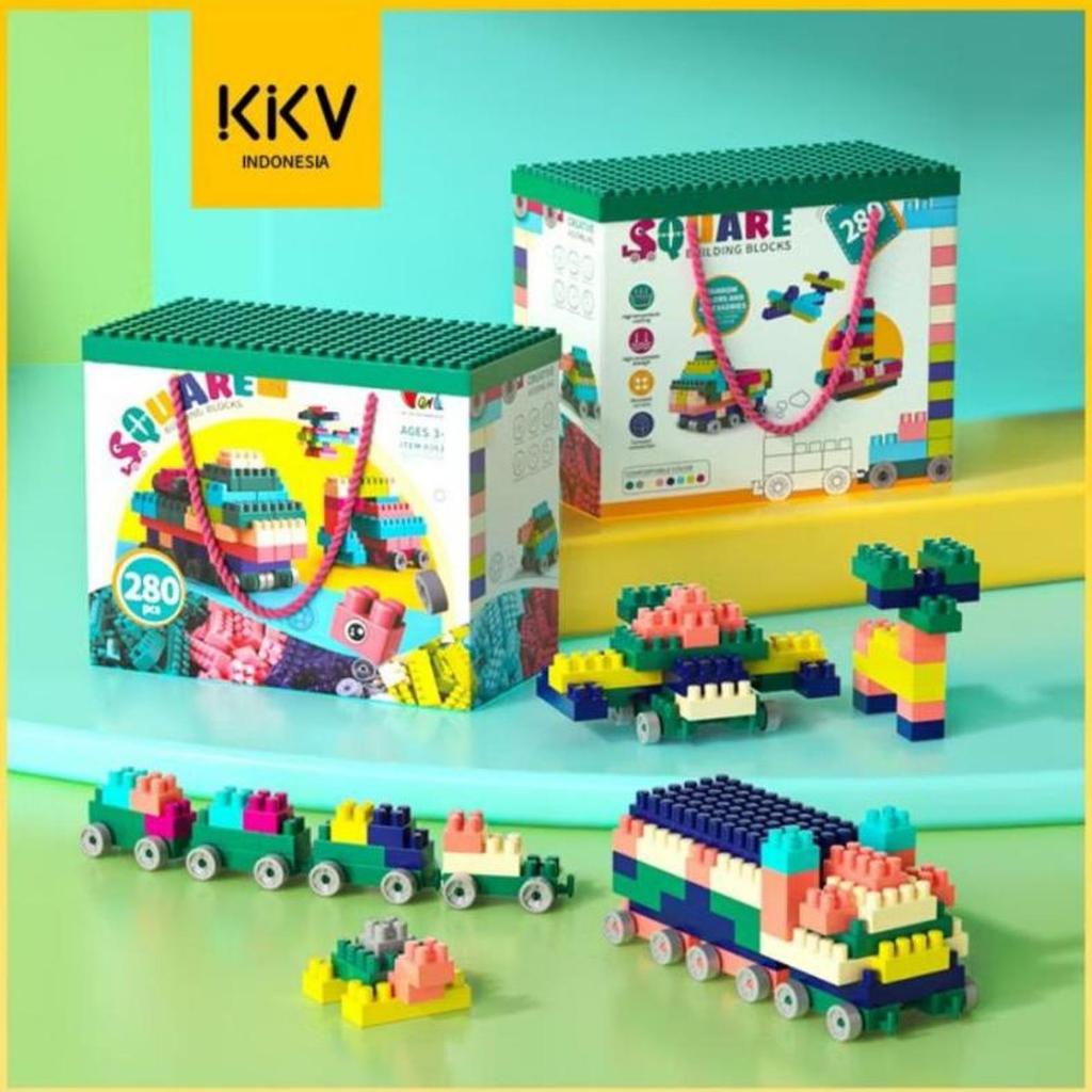 KKV MAINAN LEGO BRICK SUSUN ANAK DIY 280 PCS