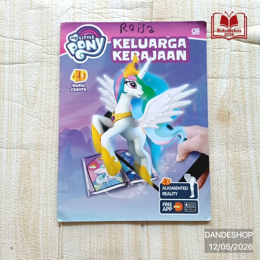 My Little Pony Keluarga Kerajaan - 4D Buku Cerita Anak Bekas Preloved