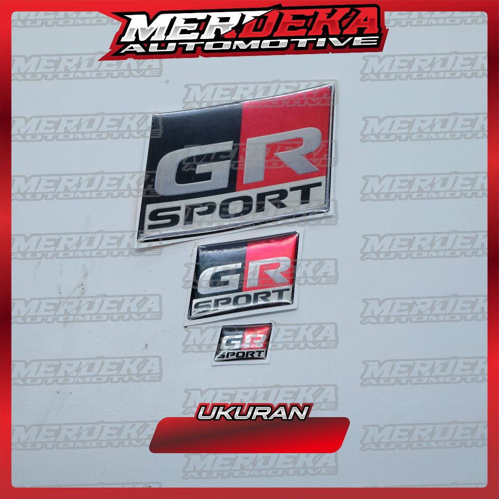 Emblem Timbul GR SPORT / emblem bagasi GR SPORT / Emblem stir GR SPORT / Emblem Toyota gazoo racing