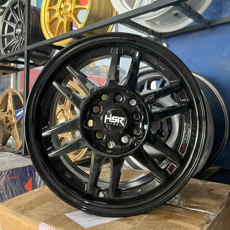 Velg Mobil Hsr Boroko Bly Ring 14X6 H10X100-114,3 ET35 + Ban 185 70 R14 Buat Mobil Grandmax,L300 dll