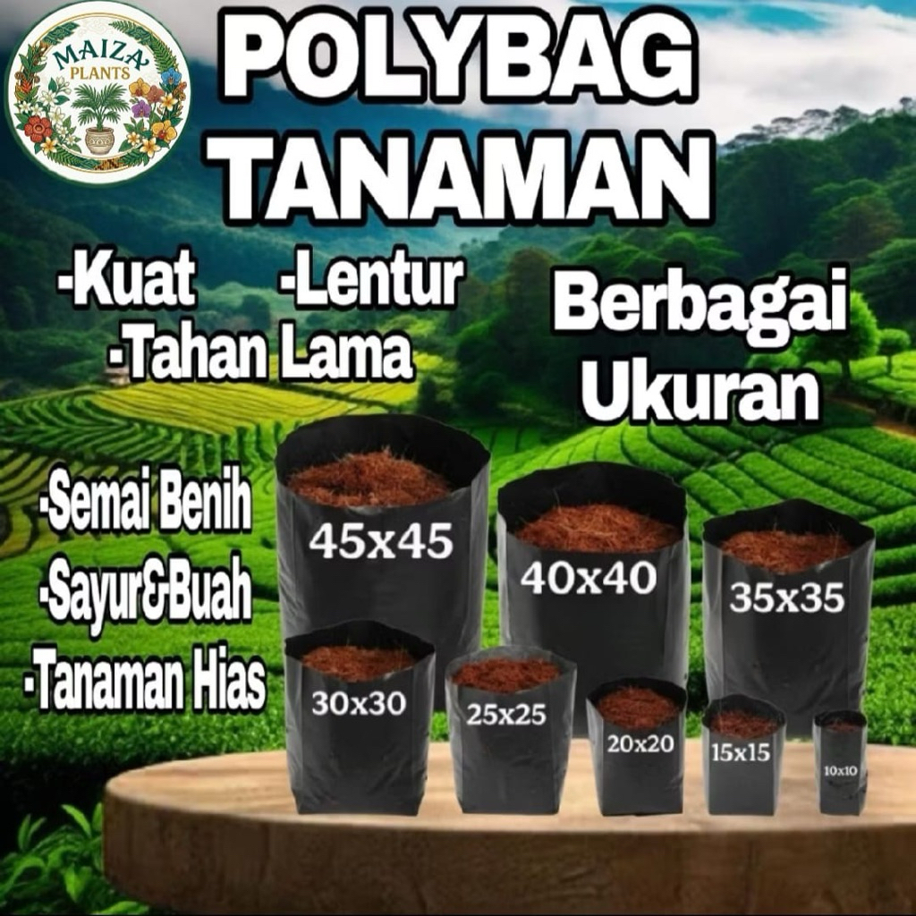 polybag tanaman - polibek tanaman - polybag plastik