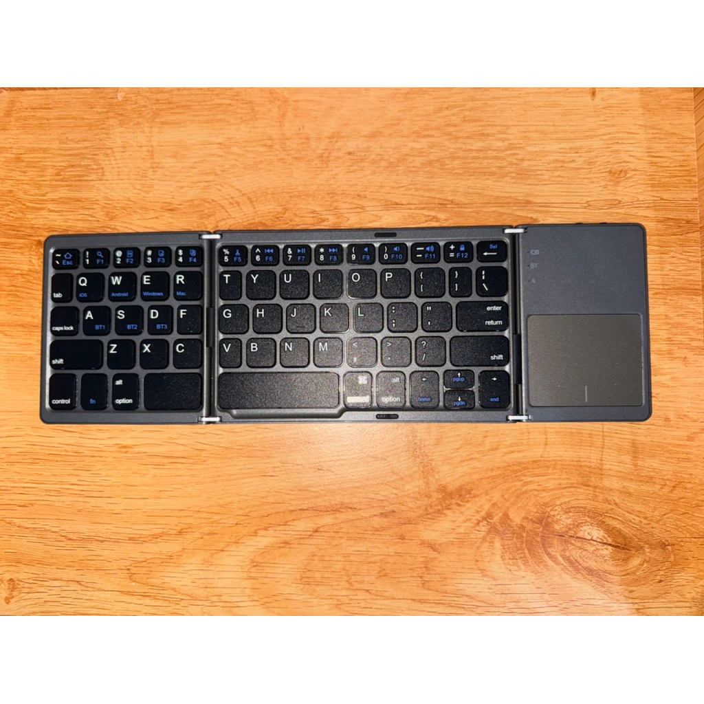 Foldable Wireless Keyboard & Touchpad Bluetooth Lipat Second