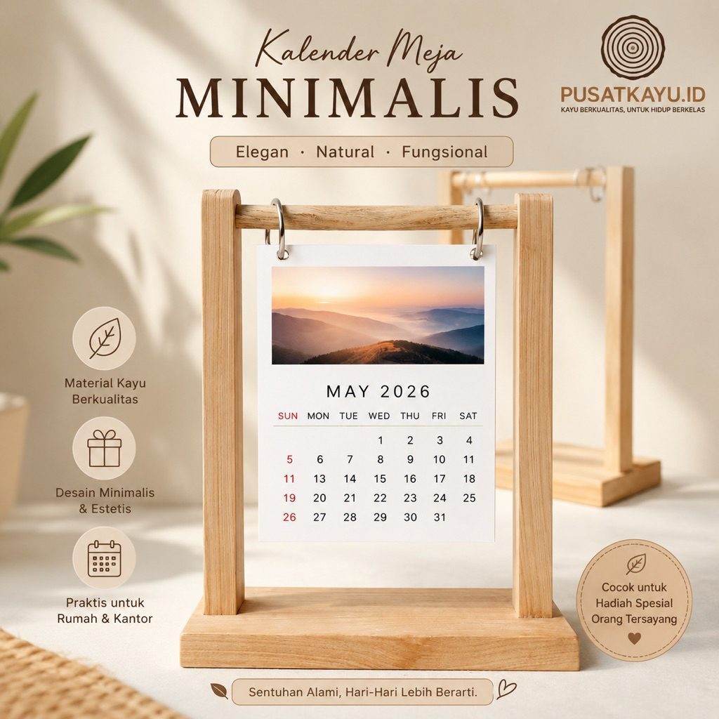 rak kalender ,kalender ,tempat kalender kayu,kalender aestetic, rak kayu,kalender meja , kalender mi