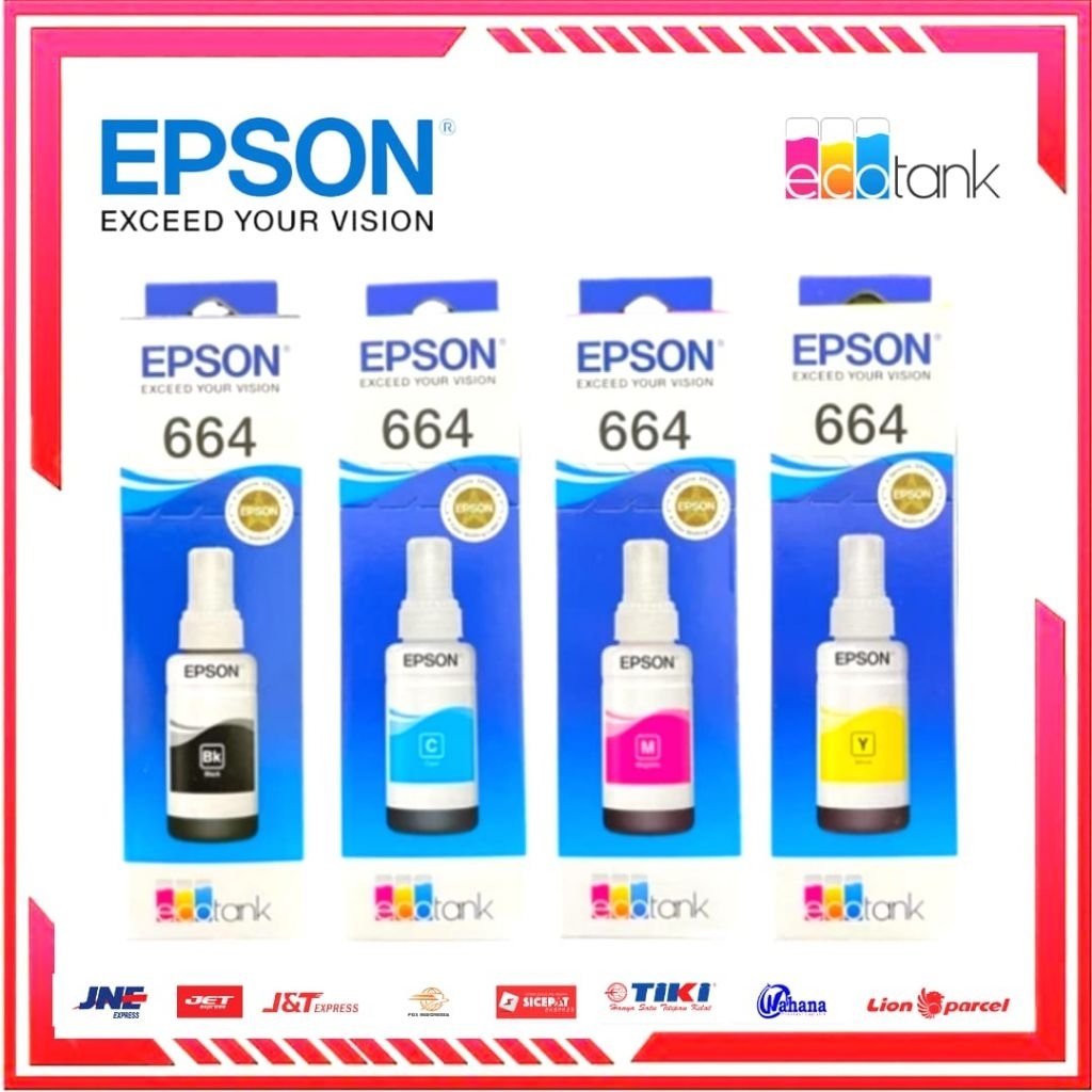 Tinta Epson T664 L100 L120 (1SET) Original