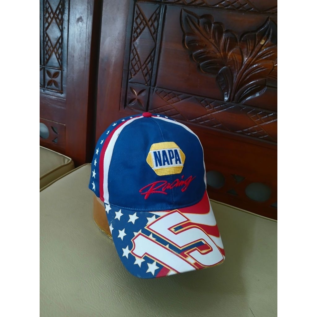 topi racing napa bordir rapi kuat