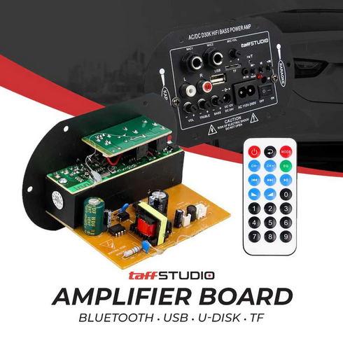 Amplifier Board Audio Bluetooth USB FM Subwoofer DIY Karaoke Speaker Amplifier