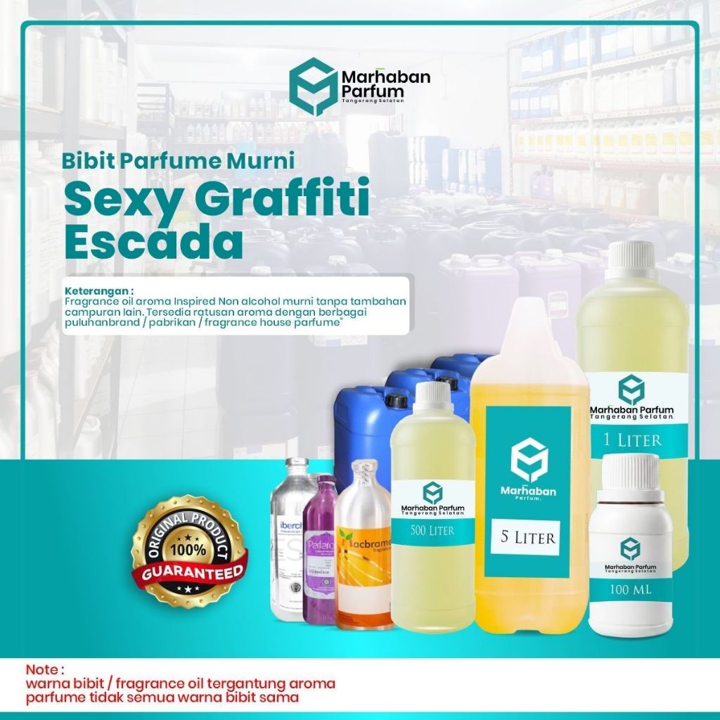 Bibit Parfume Inspired Sexy Graffiti Escada for women 100ML & 500ML – Murni 100% Tanpa Tambahan Camp