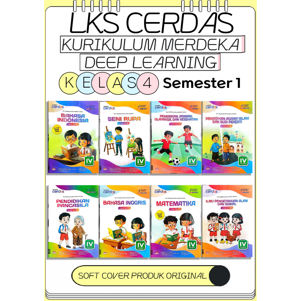 LKS Cerdas kelas 4 SD semester 1 Kurikulum merdeka Deep Learning (PT Warna Mukti Grafika) (2026)