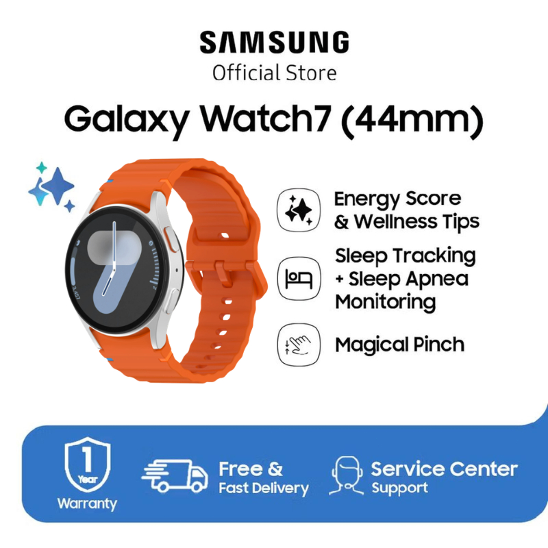 100% Original Samsung Galaxy Watch 7 44MM SmartWatch Jam Tangan Wanita Jam Tangan Pria Bluetooth Wat