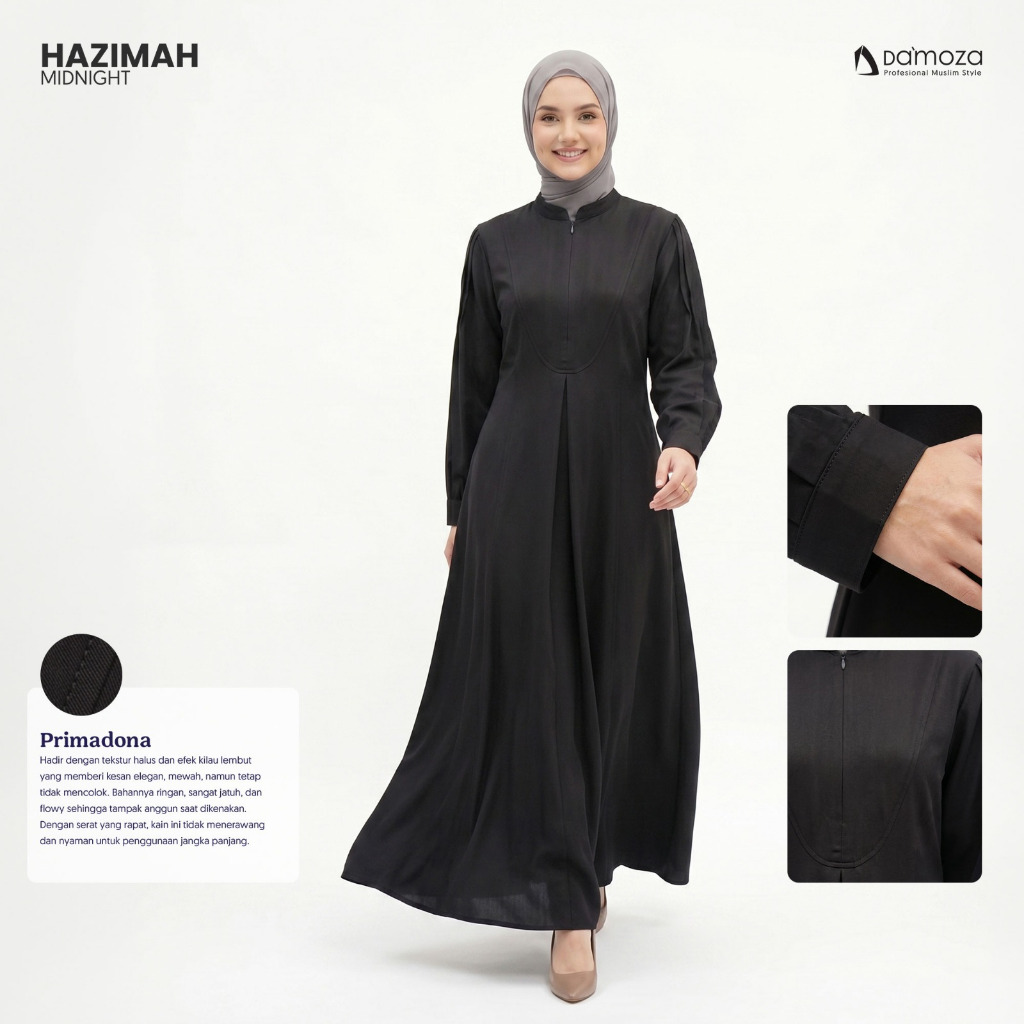 DAMOZA 100% ORI | Hazimah Midnight | Dress Damoza