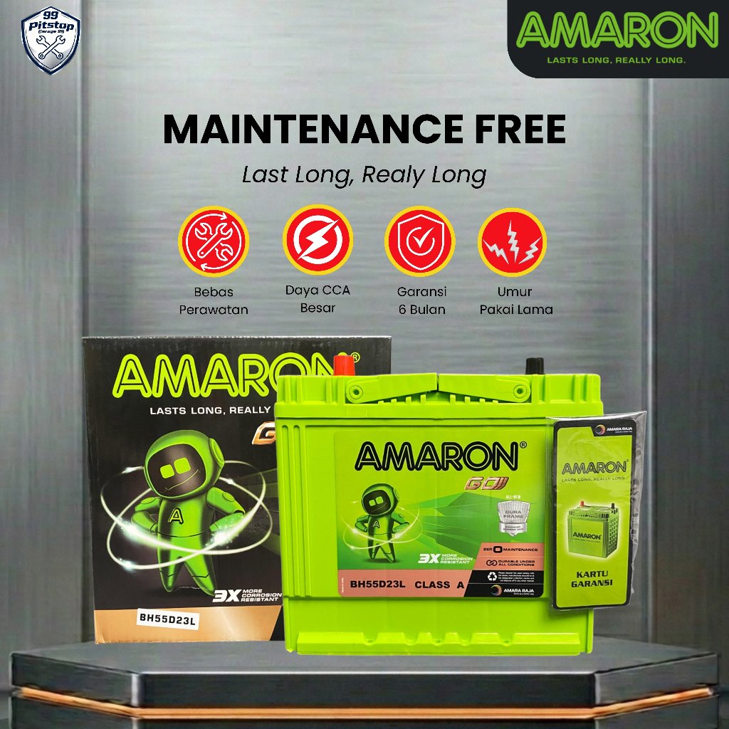 Amaron GO Aki Kering Mobil Mitsubishi Outlander 55D23L 60Ah