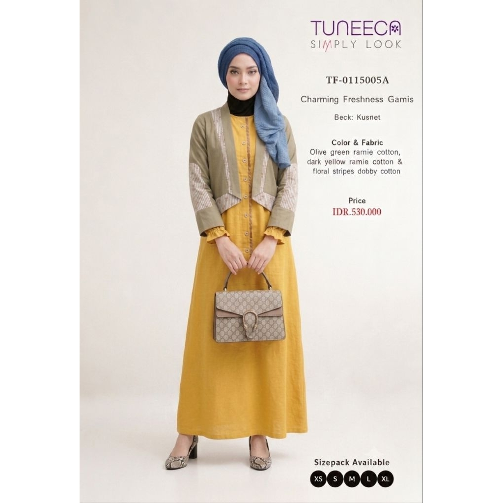 Simply Look Tuneeca TF-0115005 Gamis Look Aksen Blazer