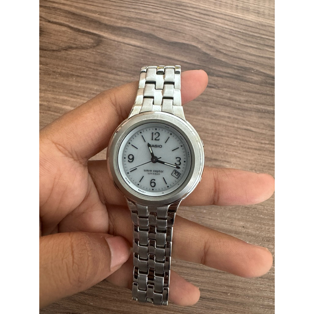 jam tangan wanita // casio wave ceptor WR 5 BAR