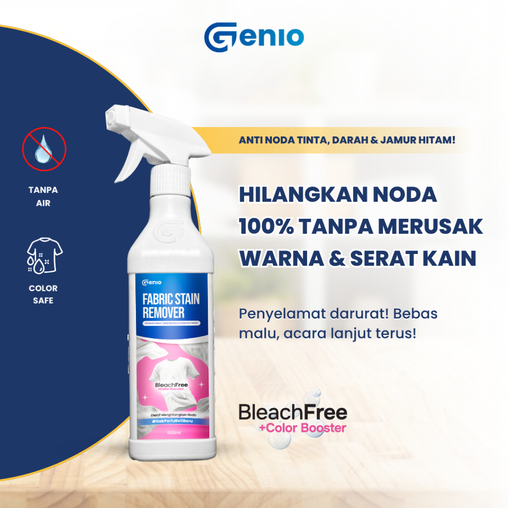 GENIO Fabric Stain Remover Spray - Spray pembersih noda bahan fabric