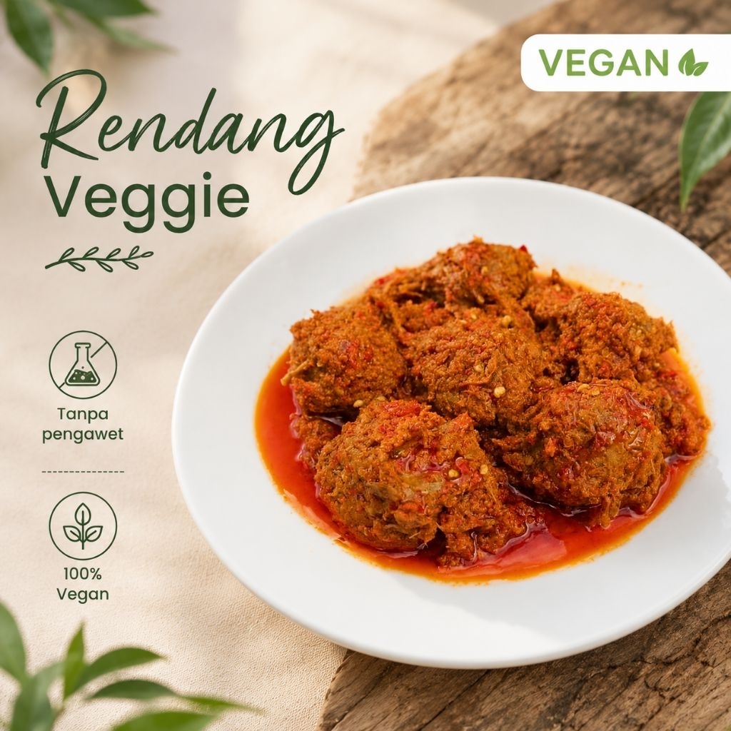 VEGGIE CORNER Rendang Veggie Frozen Food Vegetarian