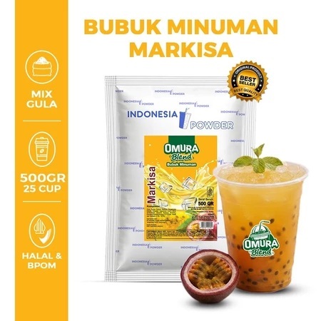 Indonesia Powder Rasa MARKISA 500GR Merk Omura Blend