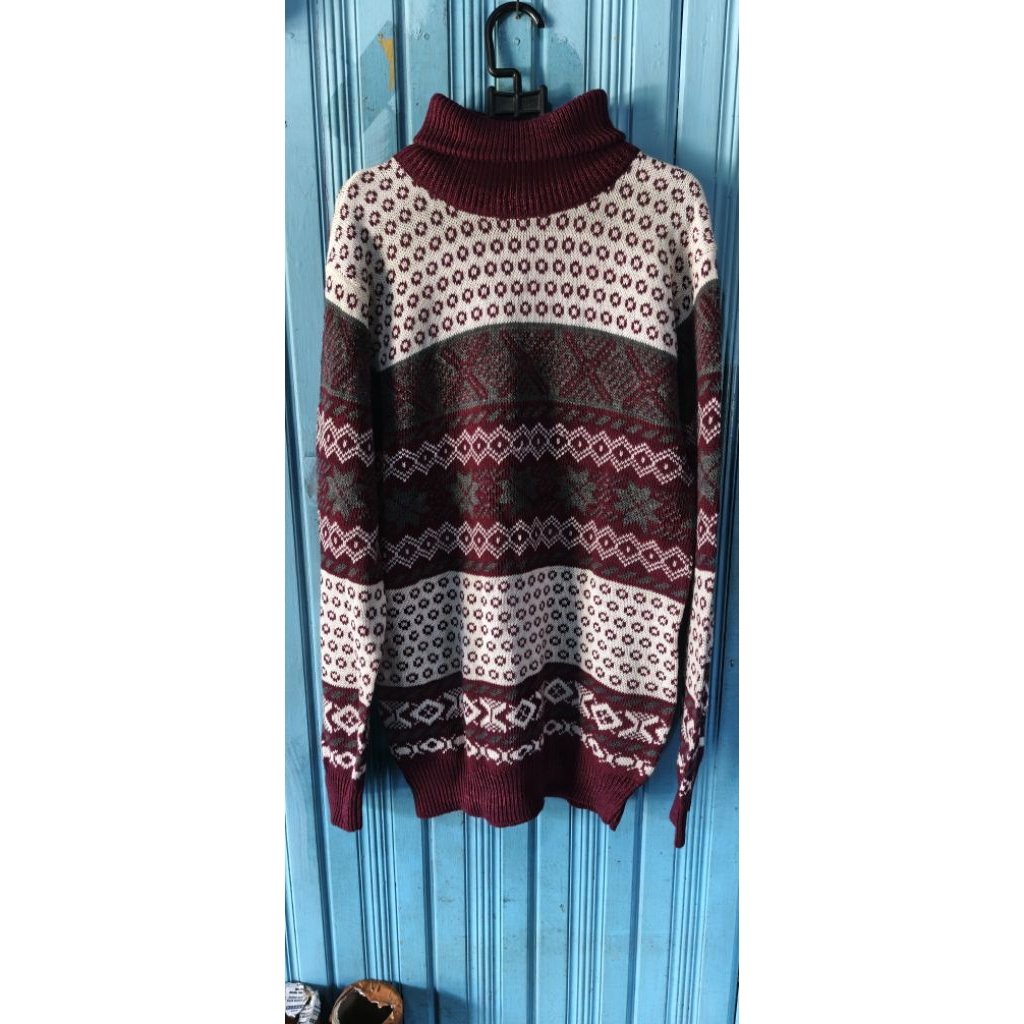 Sweater rajut wanita/pria bahan lumayan tebal size jumbo