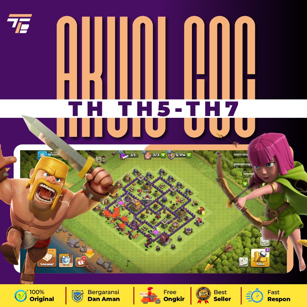 Akun Coc Murah Th 5-Th 7