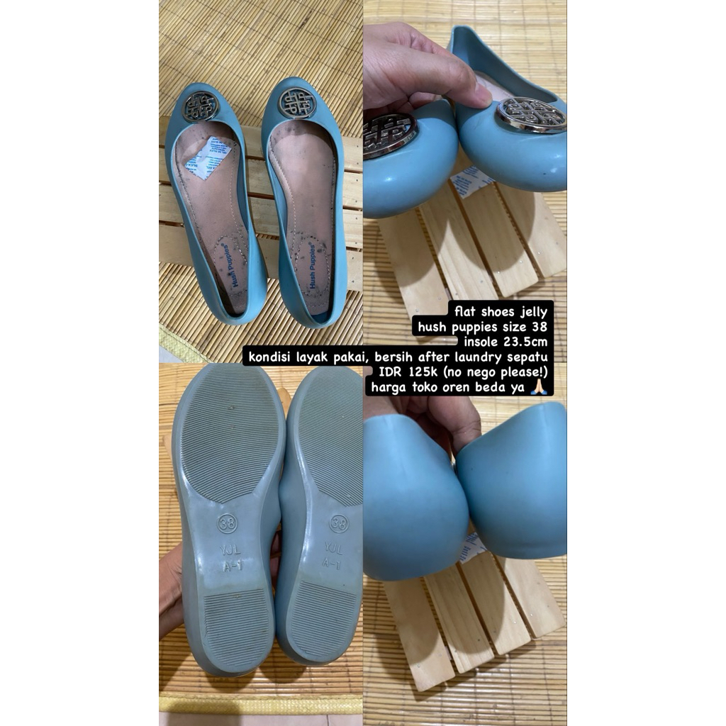 Sepatu flat wanita hush puppies Original (preloved)