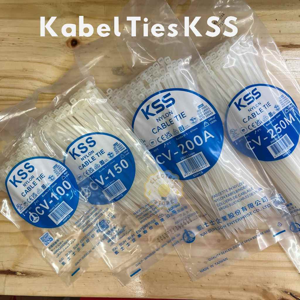 Kabel Ties KSS 10cm , 15cm, 20cm, 25cm ORIGINAL // KSS ORIGINAL Kabel Ties 10cm,15cm,20cm,25cm isi 1