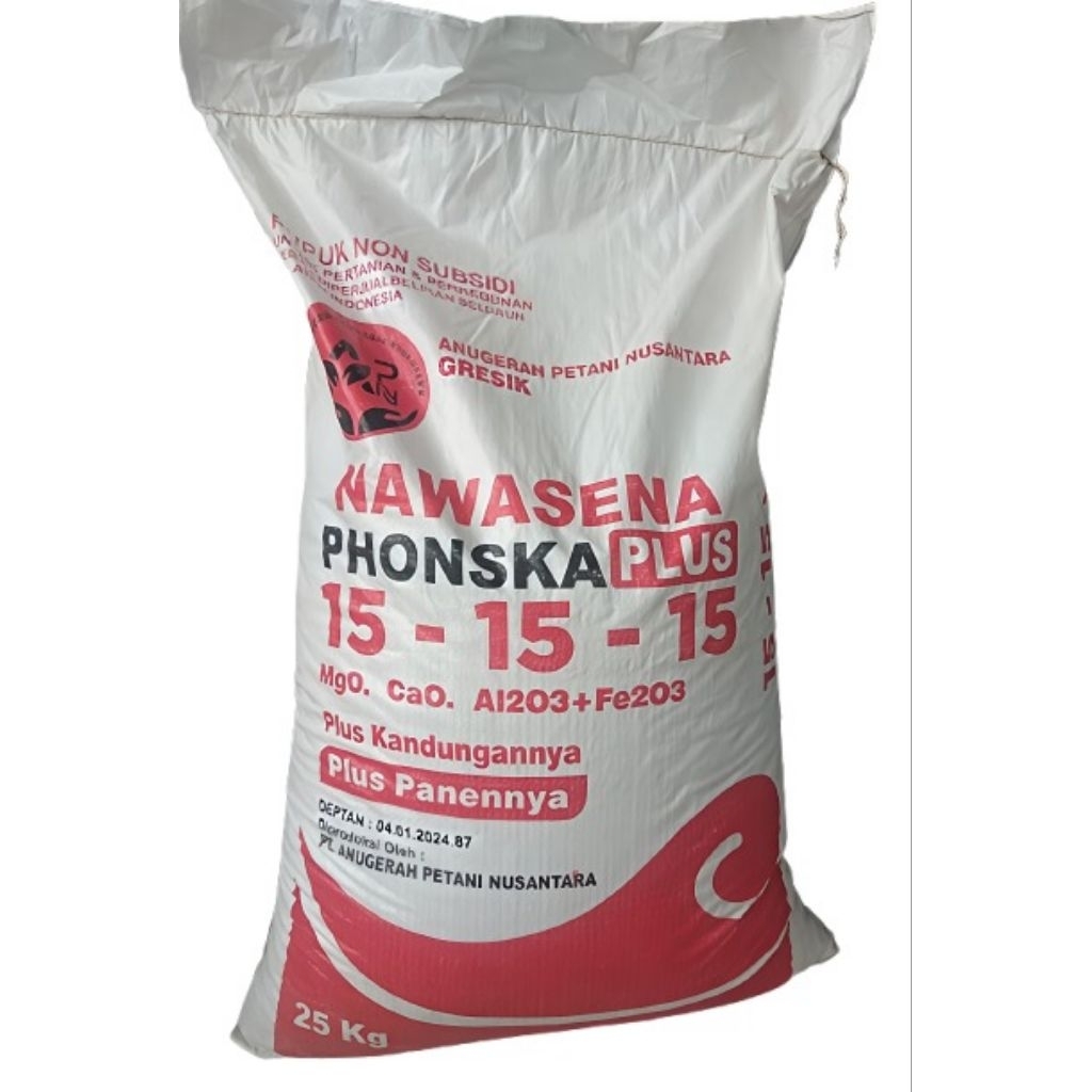 Pupuk Non Subsidi Phonska Plus Nawasena Kemasan Pabrik 25 kg merah