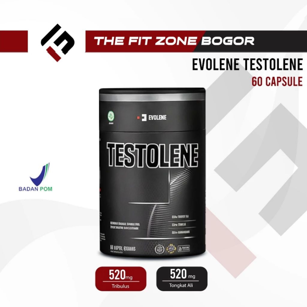 Evolene Testolene 60 Capsules Evoboost BPOM Evoboost Suplemen Fitness Gym