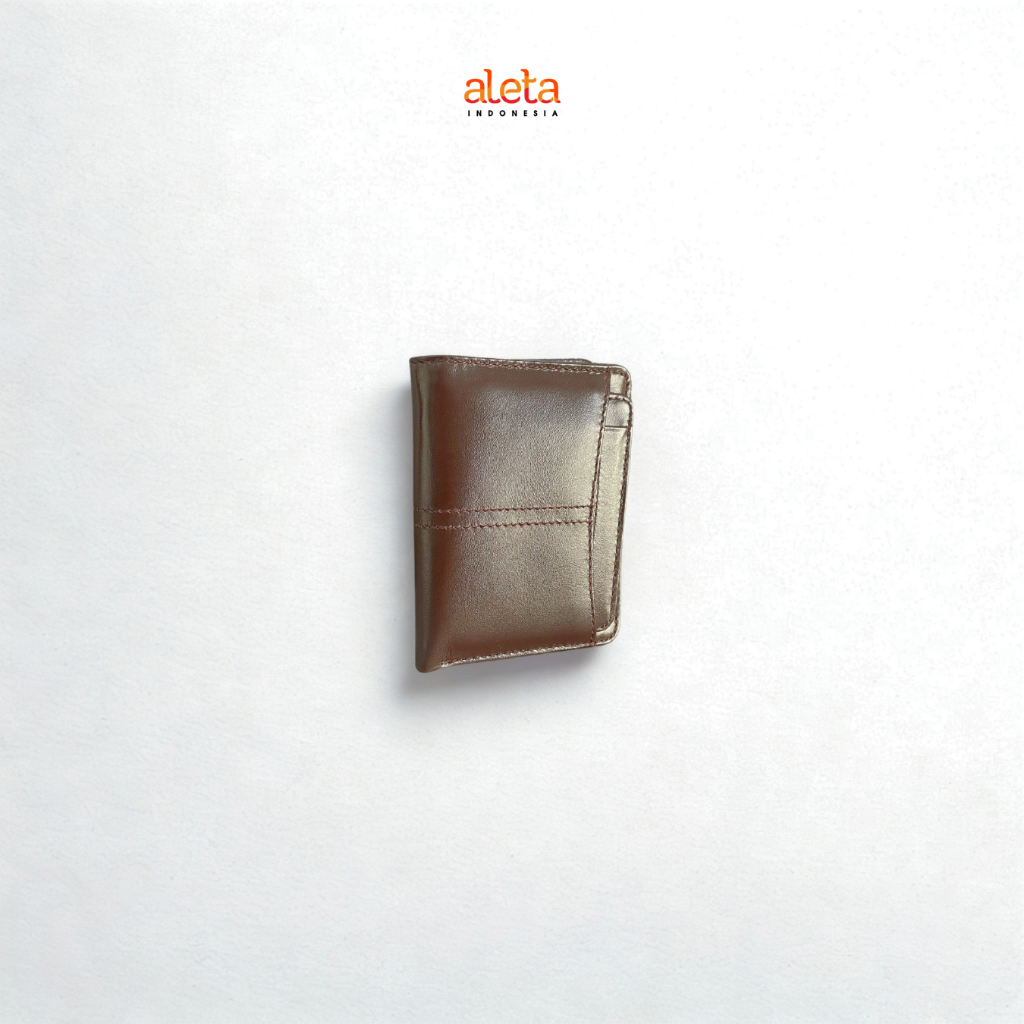 Aleta Indonesia - Bima Dompet Pria Kulit Asli Model Lipat Elegan Awet & Ringkas Free Grafir Nama