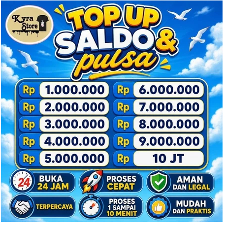MUUURAH  TOP UP KREDIVO DLL ISI SALDO / PULSA TELKOMSEL 500K-35JT
