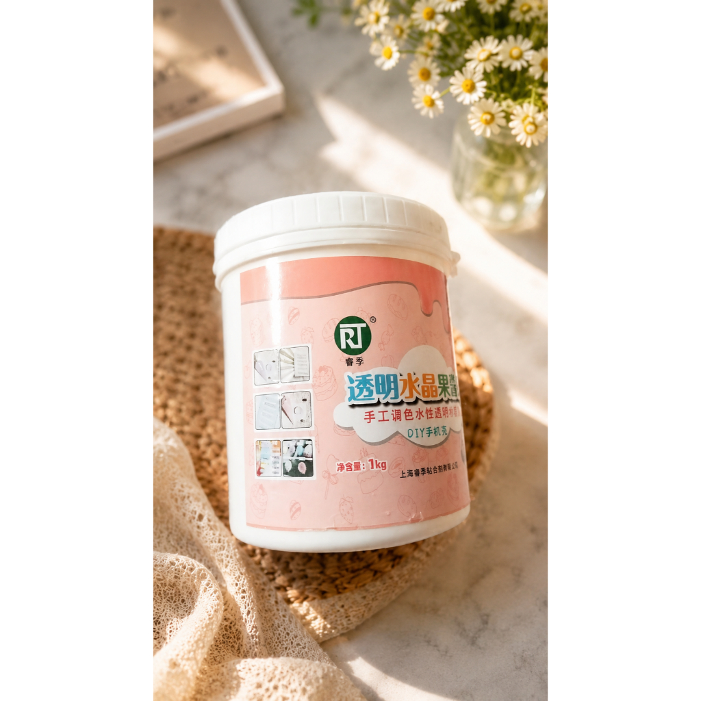 Lem Deco Krim Resin Clay 1 Kaleng Kecil Lem DIY Decorasi Cream Glue Resin DIY Lem Miniatur Dekorasi 