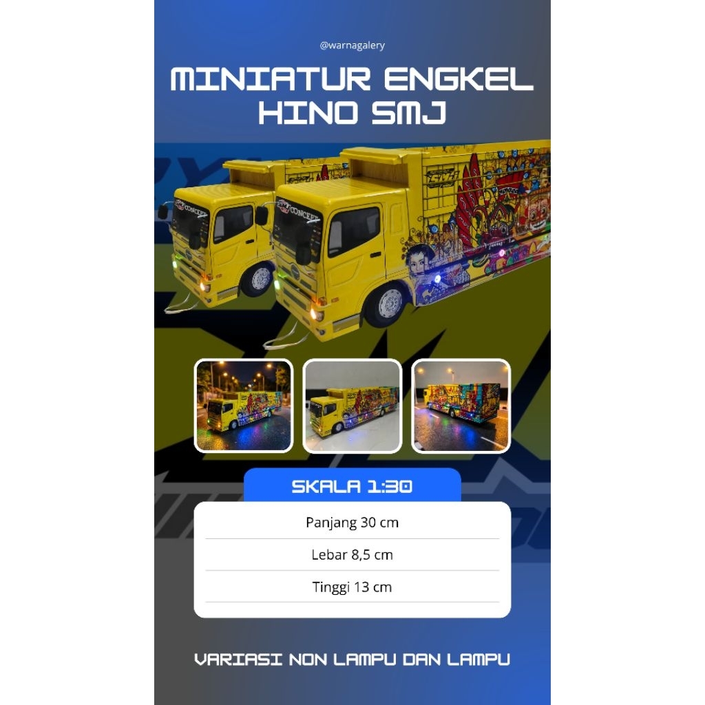 MINIATUR TRUK TRONTON Hino 500jumbo Fuso mobil REMOTE Control Mainan Anak Berkualitas