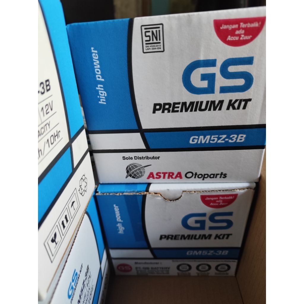 Aki acu GS astra GM5Z Original astra otoparts type aki basah