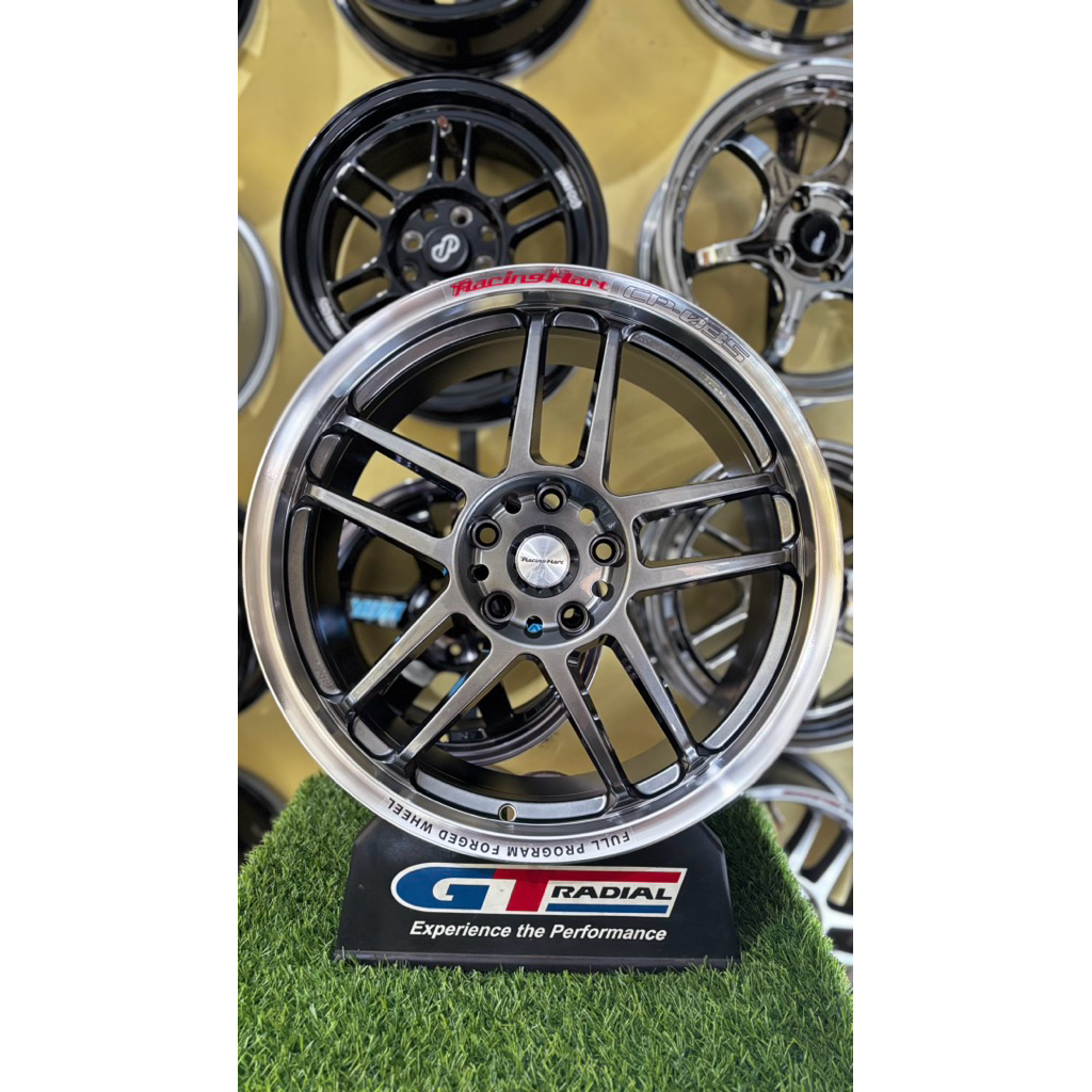 velg racing hart cp035 r18 5x114pcd L8,5 et40 hyper black lip polish
