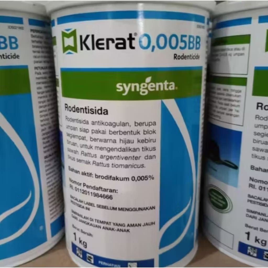 Klerat 1kg  rodentisida antikoagulan (racun tikus)