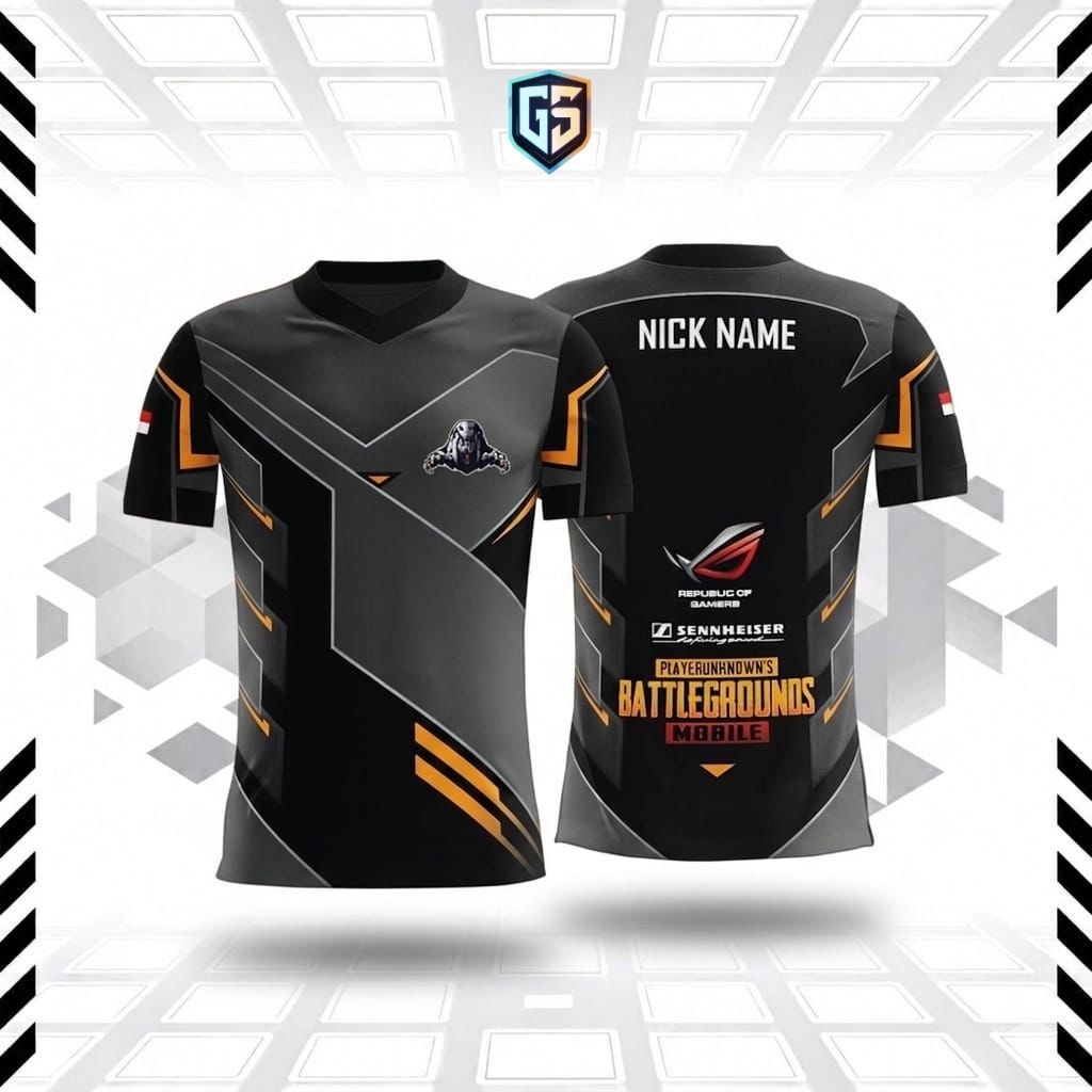 JERSEY BAJU KAOS GUILD CUSTOM SQUAD PUBG FREEFIRE FF MOBILE LEGENDS ML (FREE NICKNAME+LOGO)