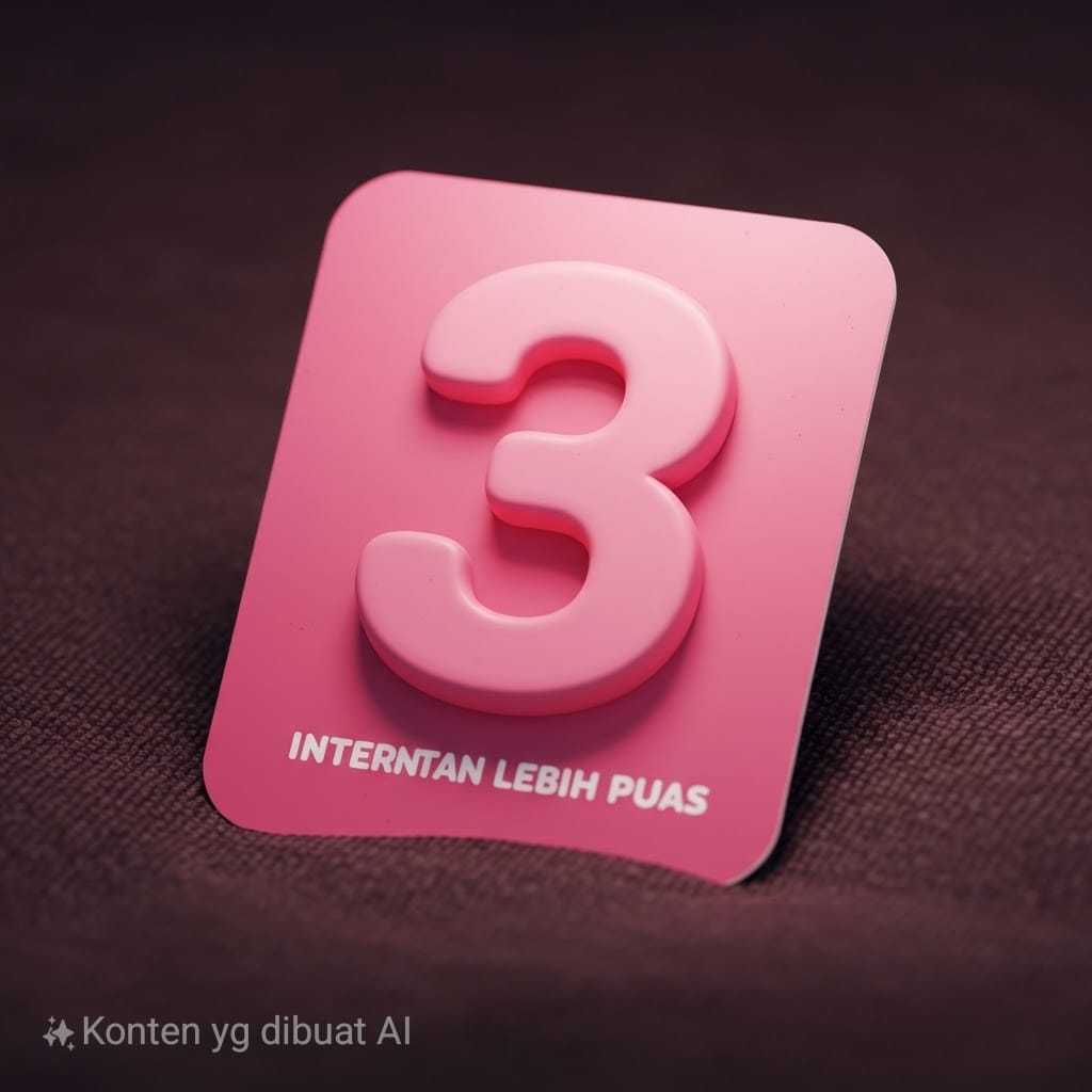 Voucher kosong tri Bahan injek konter perdana nasional