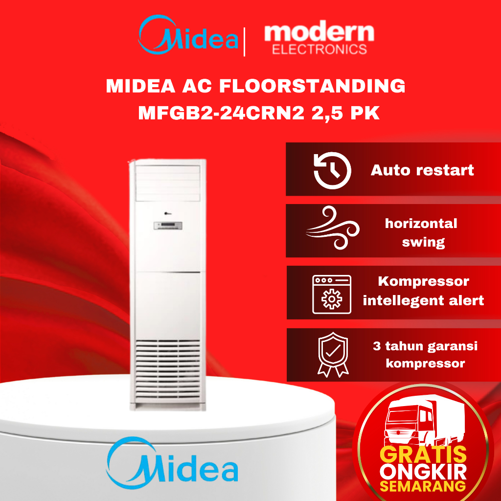 MIDEA AC 2,5PK STANDING FLOOR - MGFB224CRN1