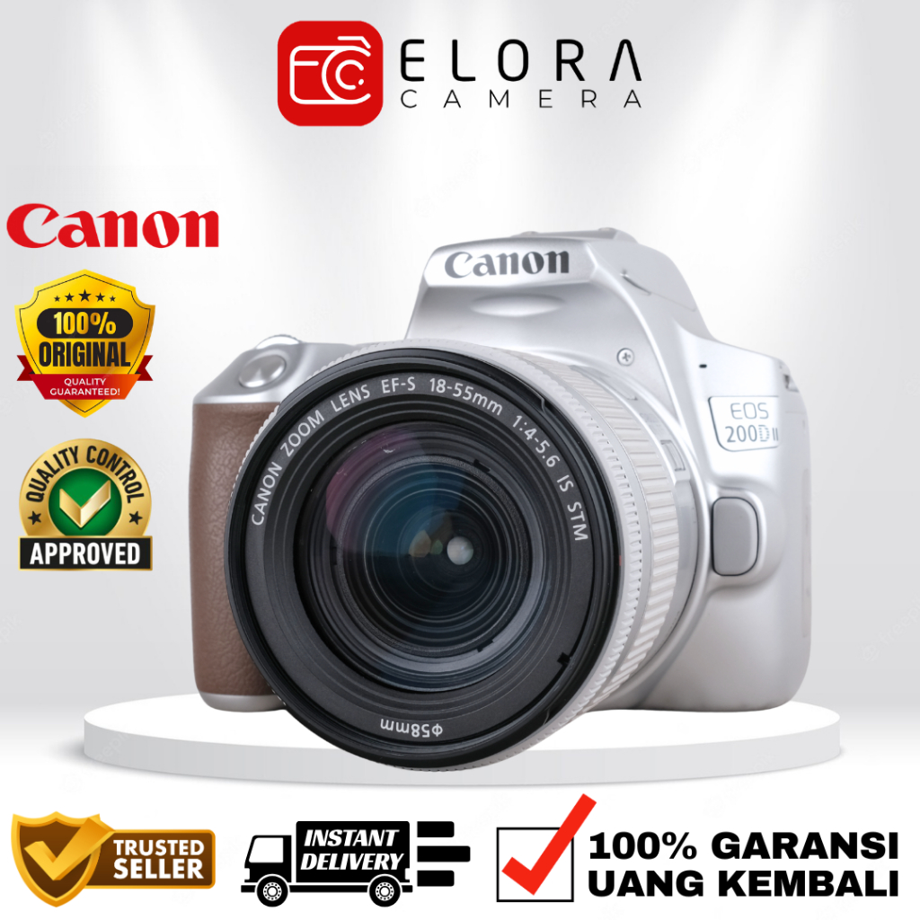 Canon EOS 200D Mark II Kit 18-55mm / Kamera DSLR Canon 200 D Mark II 200D II Kit