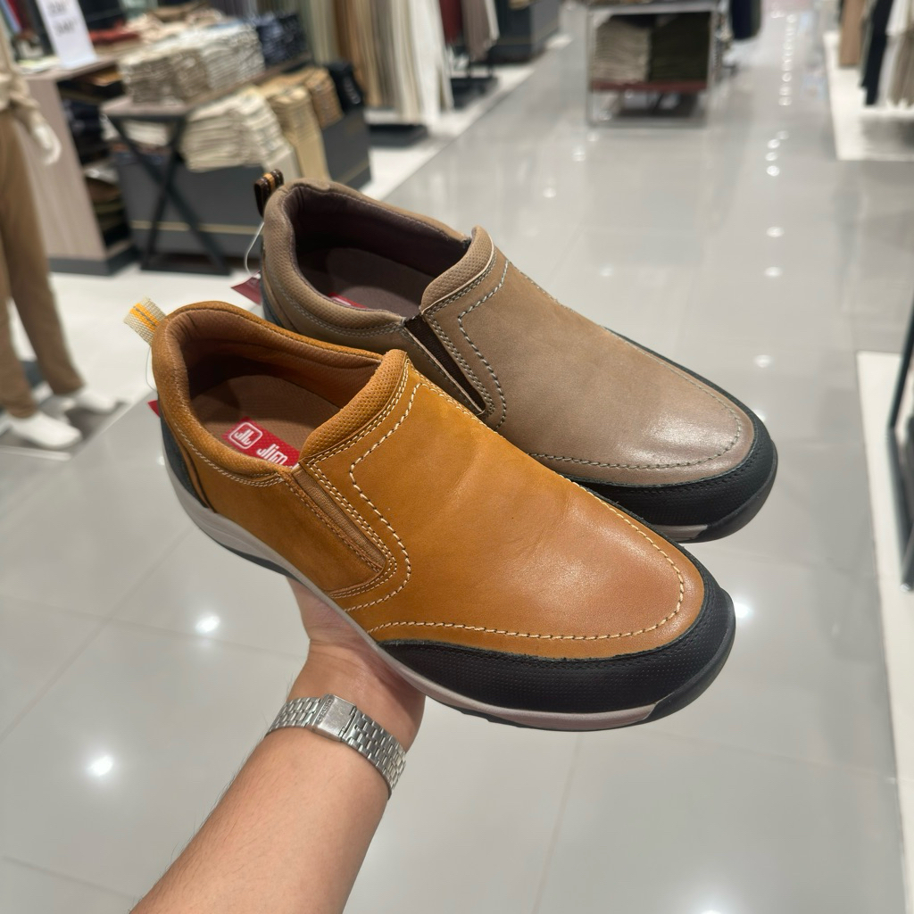 Sepatu pria model slip on kulit asli by JIM JOKER | Mall