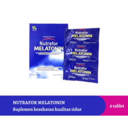 Nutrafor Melatonin 6 Tablet / Suplemen Kesehatan Kualitas Tidur