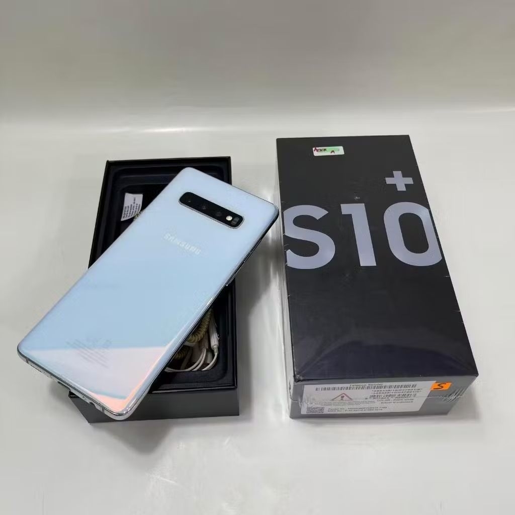 SAMSUNG GALAXY S10+ PLUS RAM 8/128GB EX SEIN DUAL LENGKAP NO MINUS