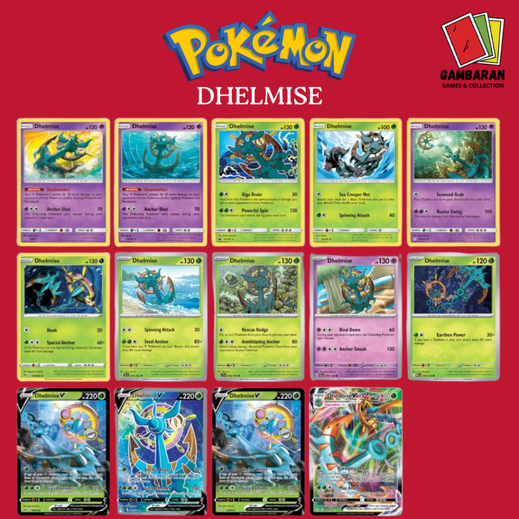 Dhelmise MA1 SV8s S-P TEF SV5M AS2b MA5 MEG SV5s M5 PBL Kartu Pokemon Indonesia English Korea JAPAN 