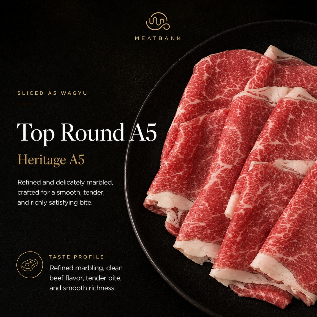 MEATBANK JAPAN WAGYU A5 SLICE HERITAGE A5 Kobe Beef Shabu Teppanyaki Hotpot Steak