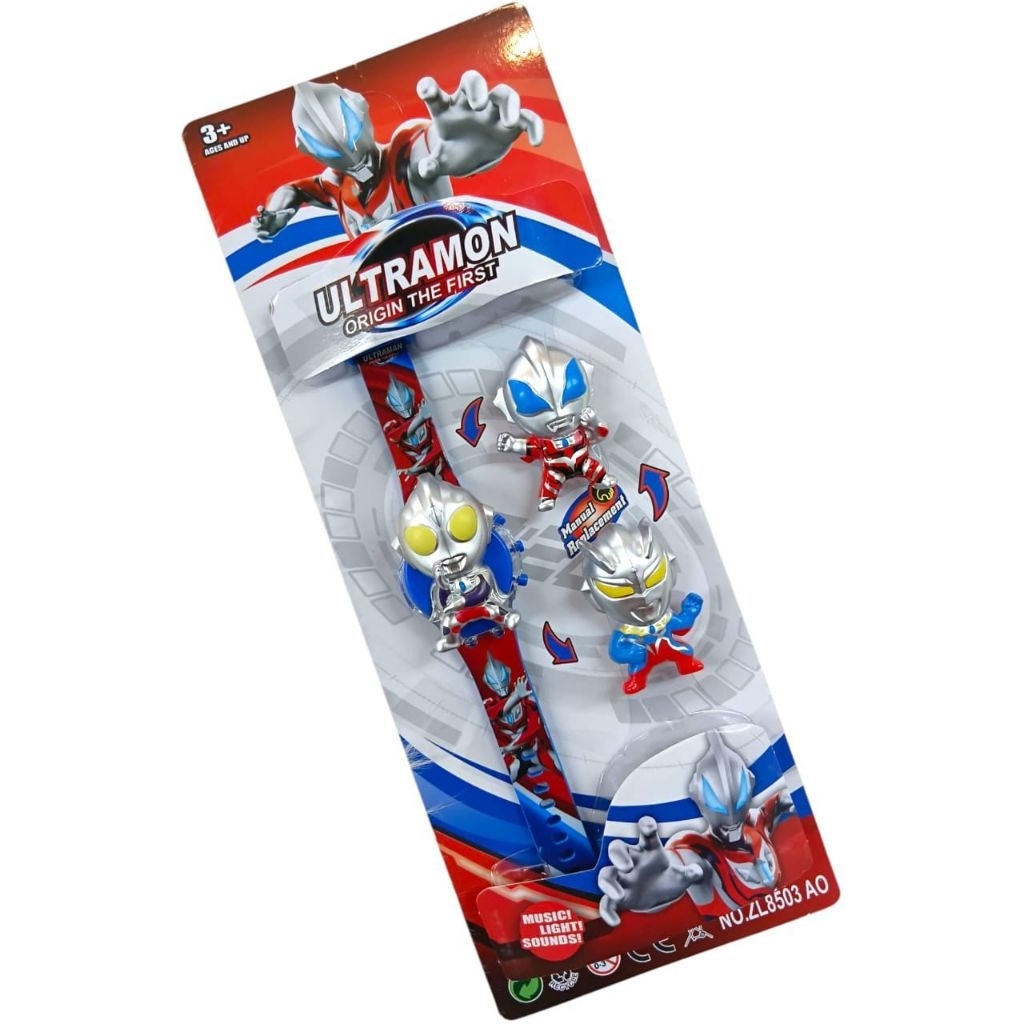 Jam Tangan Anak 3in1 Melodi Karakter Ultraman