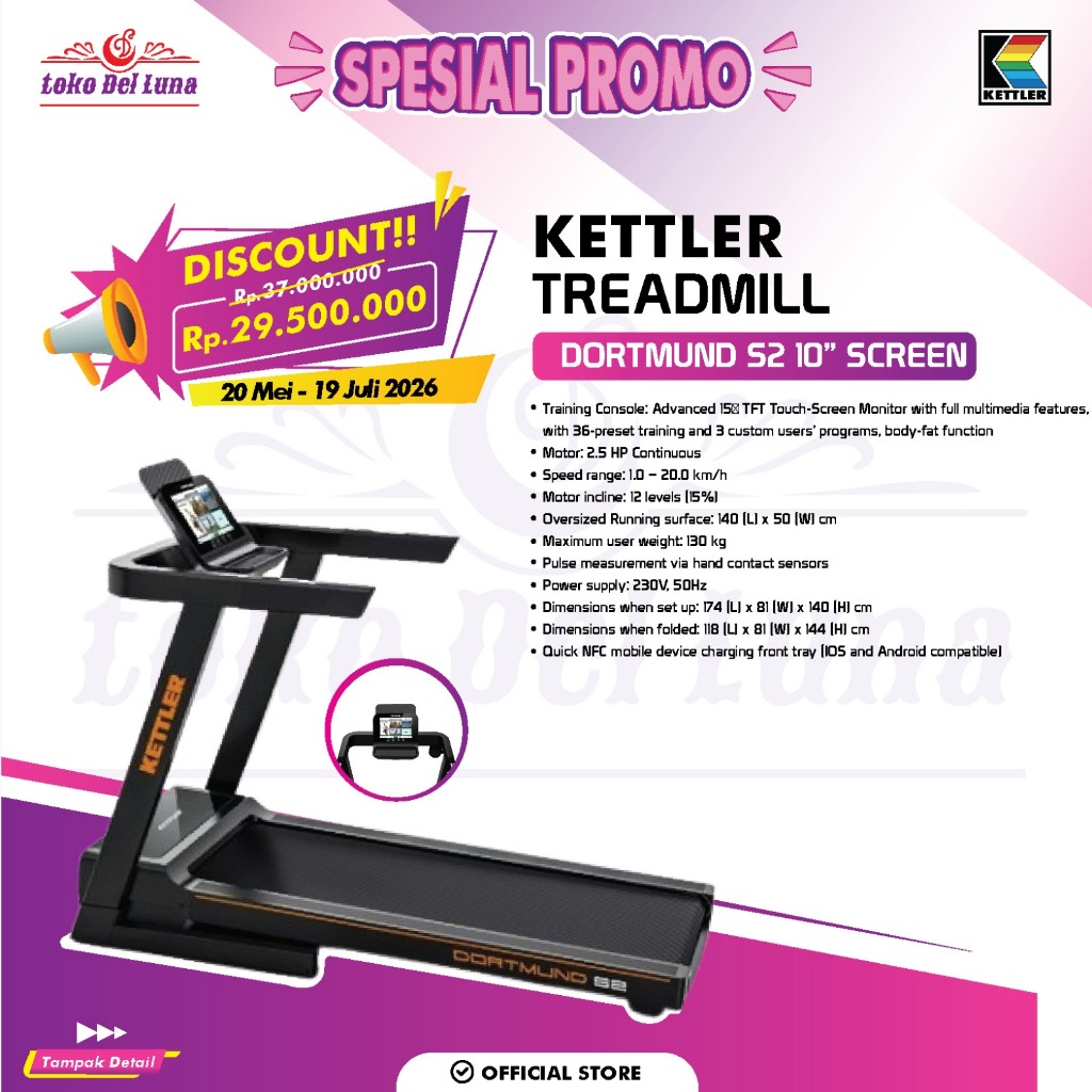KETTLER DORTMUND S2 TREADMILL