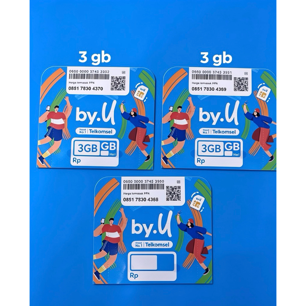 Kartu Perdana By.U 3GB +3GB
