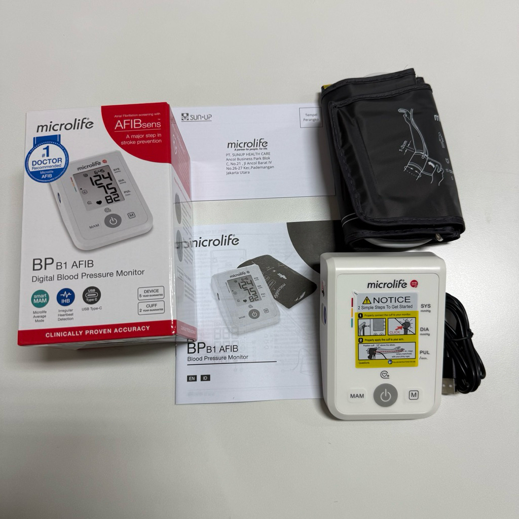 Microlife Tensimeter Digital Microlife BP B1 AFIB Digital Blood Pressure Monitor Tensi Darah Digital
