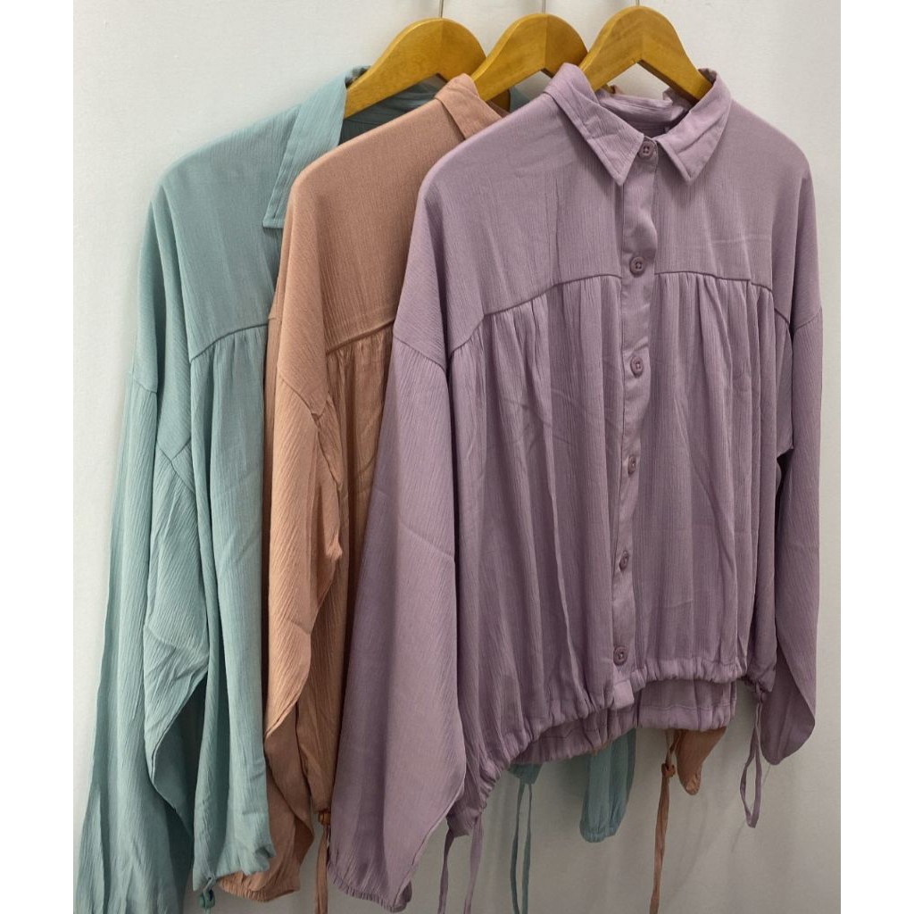 KEMEJA CEWEK GREENLIGHT NEW ARRIVAL MODEL SERUT BAWAH