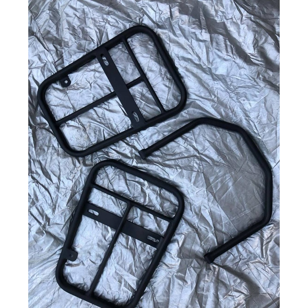 Side rack honda win 100 rak samping honda win 100 besi rak pannier behel begel win besi