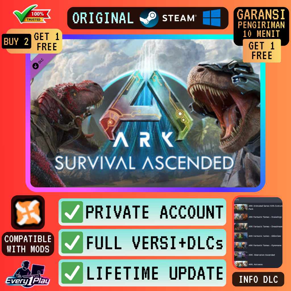 ARK Survival Ascended Game Steam - Games PC Laptop Windows